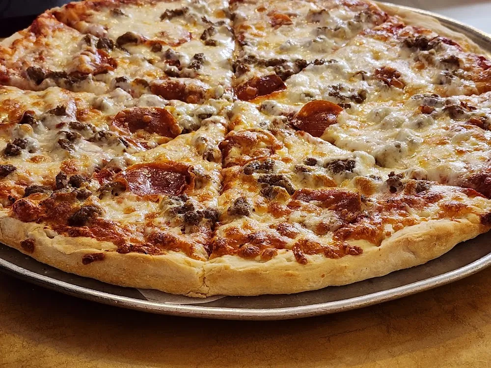 Pepperoni and Sausage Pizza